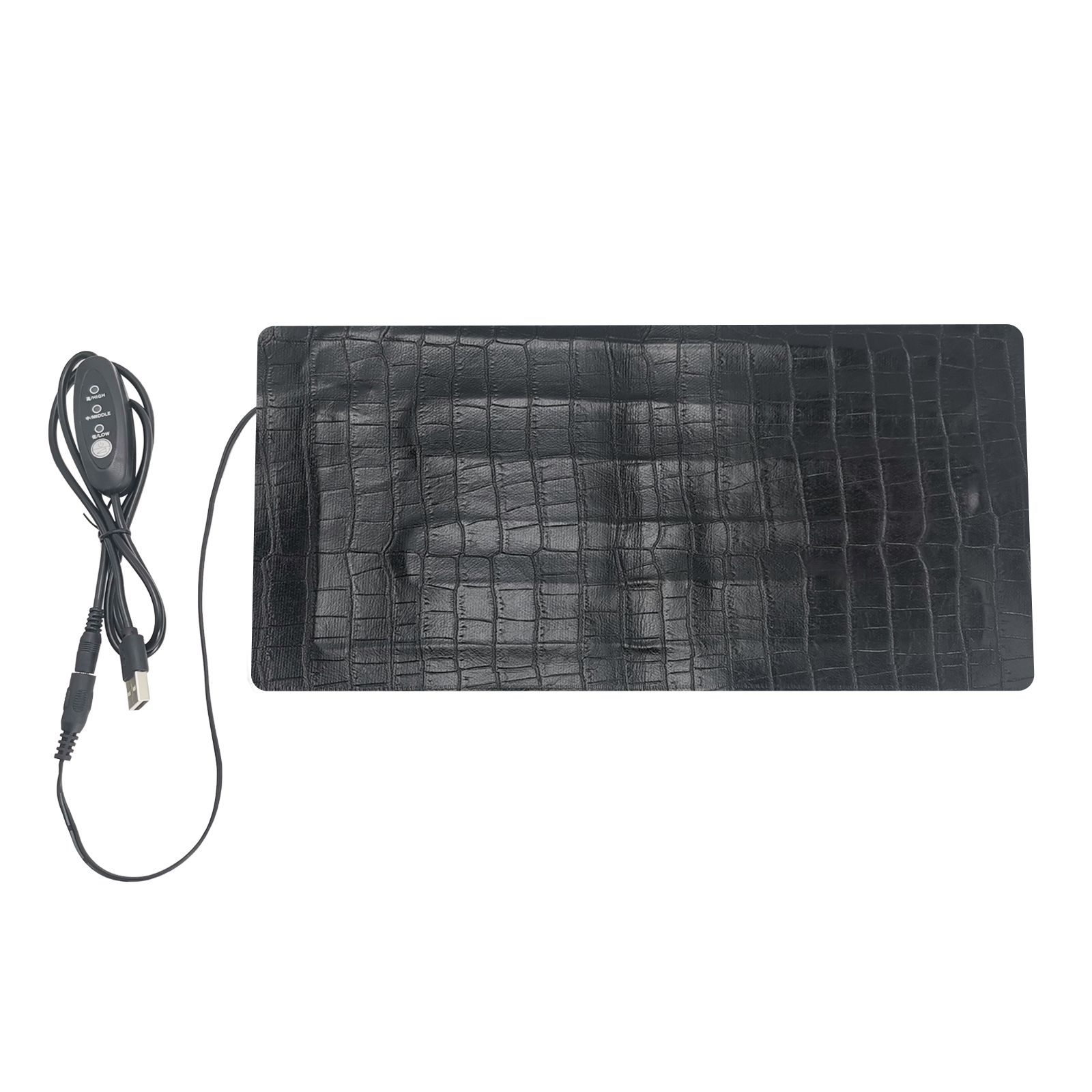 Tappetino riscaldante per animali domestici 5V 2A USB, impermeabile, antigraffio, con controllo della temperatura a 3 velocità.